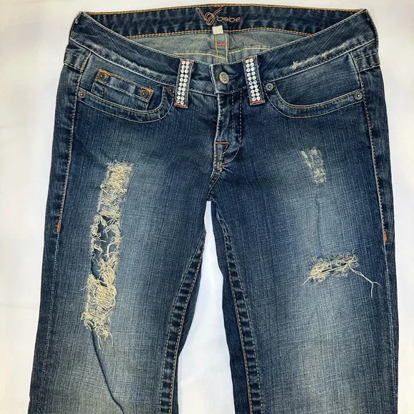 BEBE low rise jeans - Picture 2 of 4